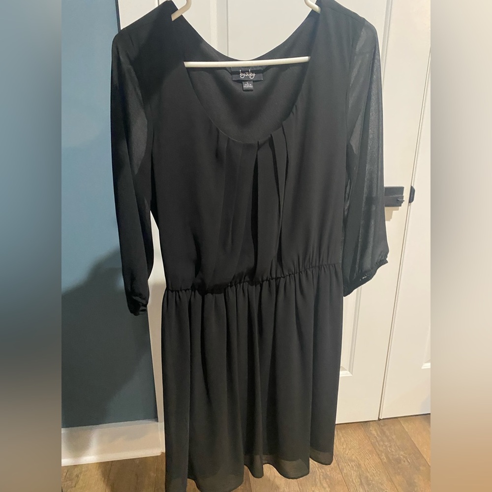 by & by Black Midi Dress